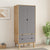 Wardrobe OTTA Brown and Grey 76.5x53x172 cm Solid Wood Pine