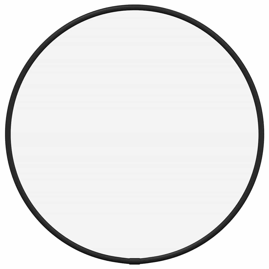 Wall Mirror Black Ø 30 cm Round