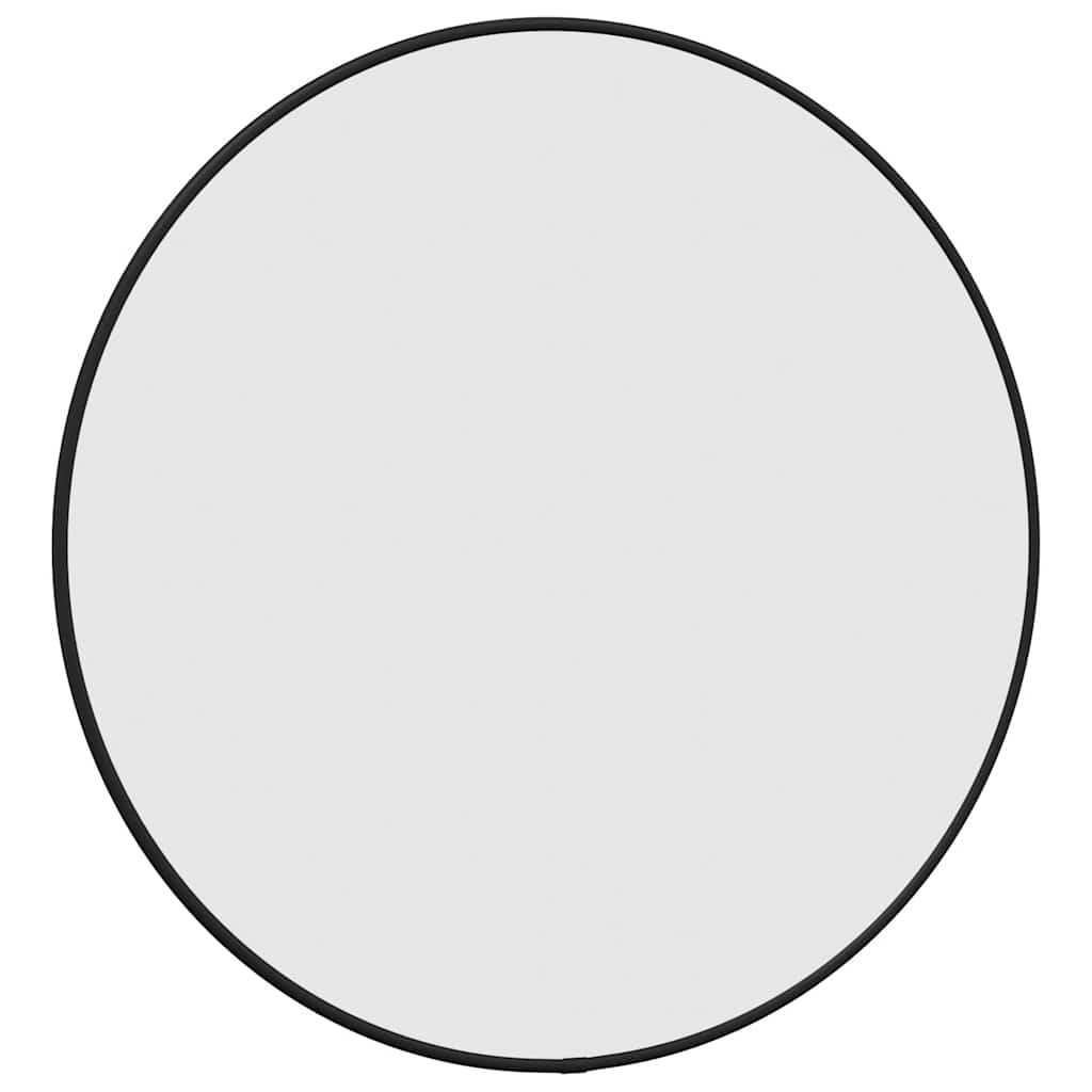 Wall Mirror Black Ø 50 cm Round