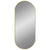 Wall Mirror Gold 80x35 cm Oval