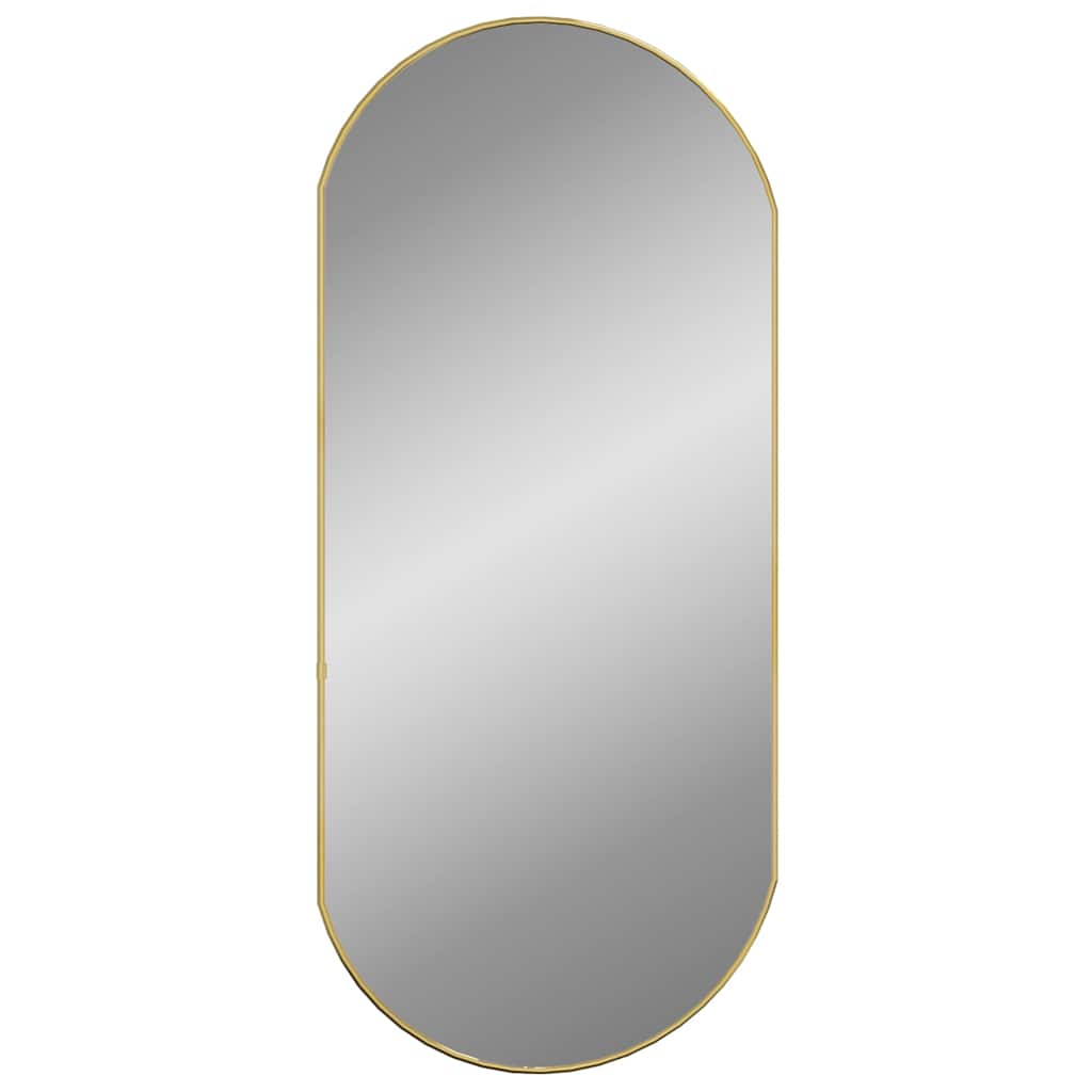 Wall Mirror Gold 90x40 cm Oval