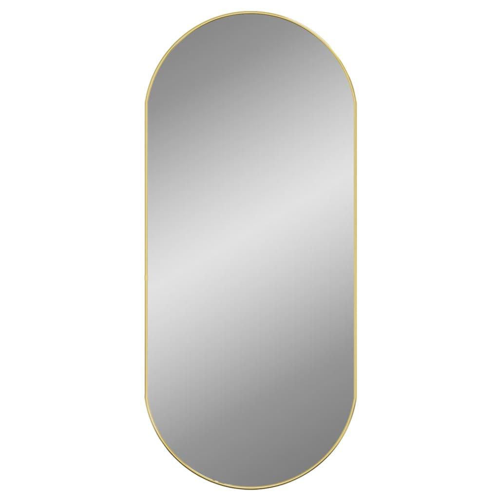 Wall Mirror Gold 100x45 cm Oval