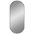 Wall Mirror Black 80x35 cm Oval