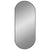 Wall Mirror Black 80x35 cm Oval