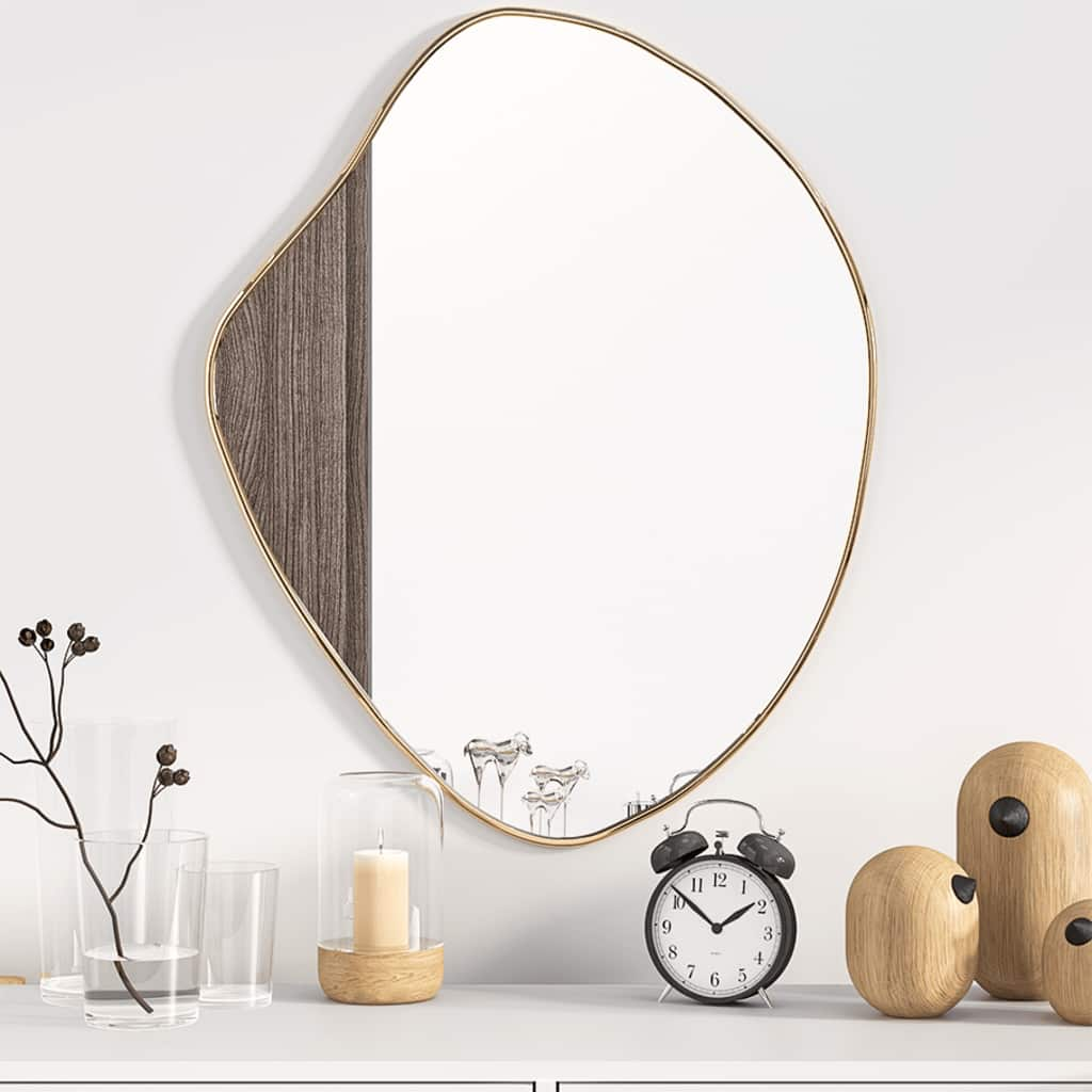 Wall Mirror Gold 60x50 cm