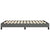 Bed Frame without Mattress Dark Grey 152x203 cm Queen Fabric