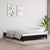Bed Frame without Mattress Black 152x203 cm Queen Fabric