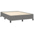 Bed Frame without Mattress Dark Grey 137x187 cm Double Fabric