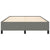 Bed Frame without Mattress Dark Grey 137x187 cm Double Fabric