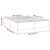 Bed Frame without Mattress Dark Grey 137x187 cm Double Fabric