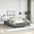 Bed Frame without Mattress Dark Grey 137x187 cm Double Fabric