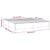 Bed Frame without Mattress Dark Grey 152x203 cm Queen Fabric