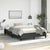 Bed Frame without Mattress Black 152x203 cm Queen Faux Leather