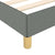 Bed Frame without Mattress Dark Grey Double Fabric