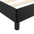 Bed Frame without Mattress Black Double Faux Leather