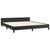 Bed Frame without Mattress Black Queen Faux Leather