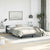 Bed Frame without Mattress Dark Grey Double Velvet