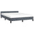 Bed Frame without Mattress Dark Grey Double Velvet