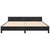 Bed Frame without Mattress Black Queen Velvet