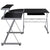 Corner Computer Desk Black 132x112x99 cm Engineered Wood
