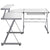 Corner Computer Desk White 132x112x99 cm Engineered Wood