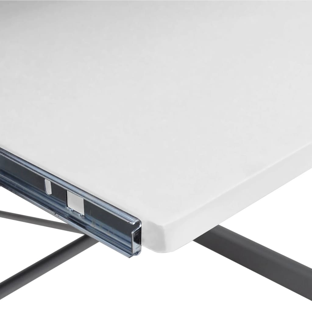 Corner Computer Desk White 132x112x99 cm Engineered Wood