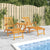 Outdoor Deck Chairs with Footrests 2 pcs Solid Wood Acacia