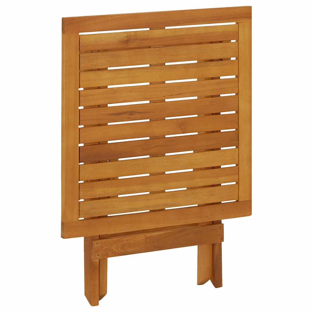 Outdoor Deck Chair with Footrest and Table Solid Wood Acacia