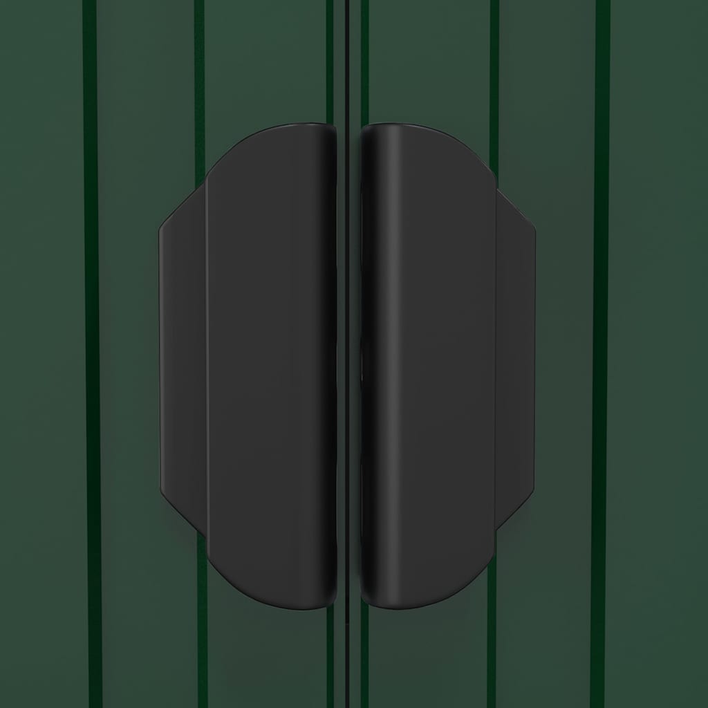 Garden Shed Green 192x108x223 cm Galvanised Steel