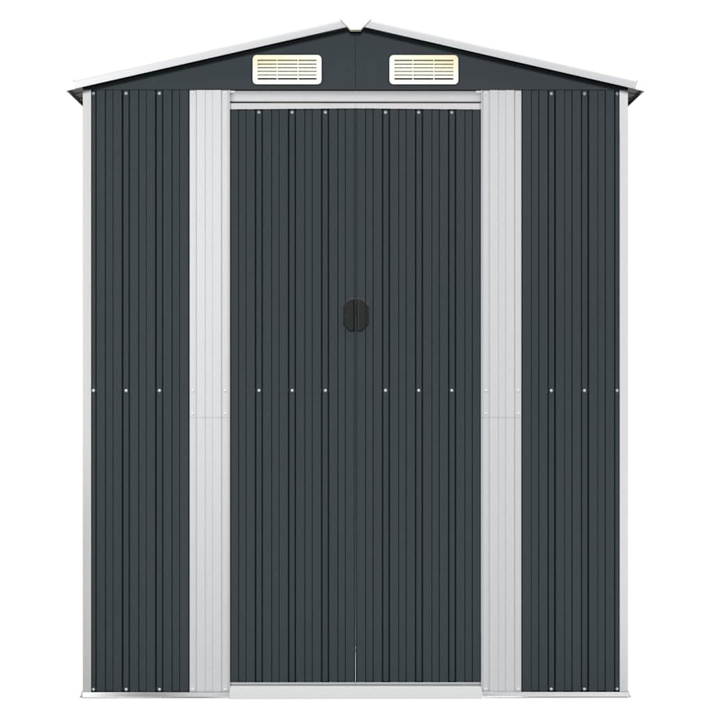 Garden Shed Anthracite 192x108x223 cm Galvanised Steel
