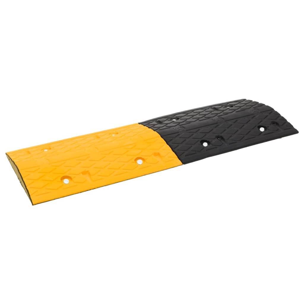 Speed Hump Yellow&amp;Black 97x32.5x4 cm Rubber