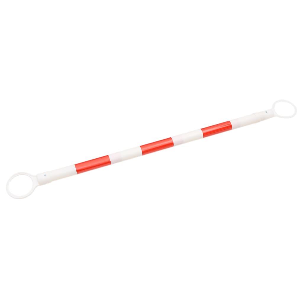 Retractable Traffic Cone Bars 10 pcs ABS 116-197 cm