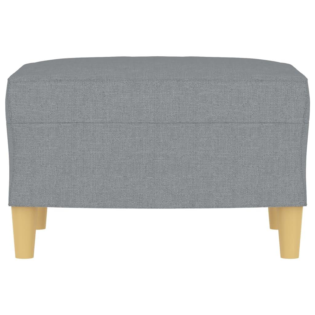 Footstool Light Grey 60x50x41 cm Fabric