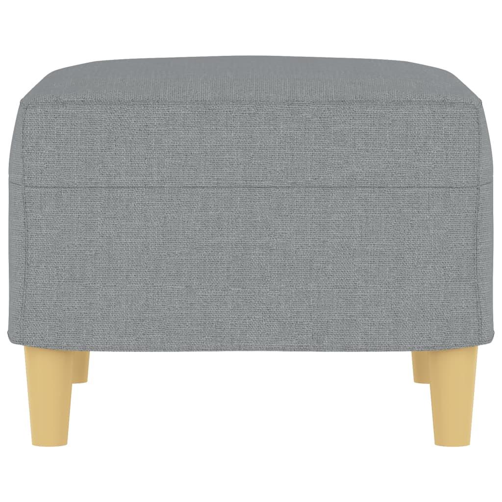 Footstool Light Grey 60x50x41 cm Fabric