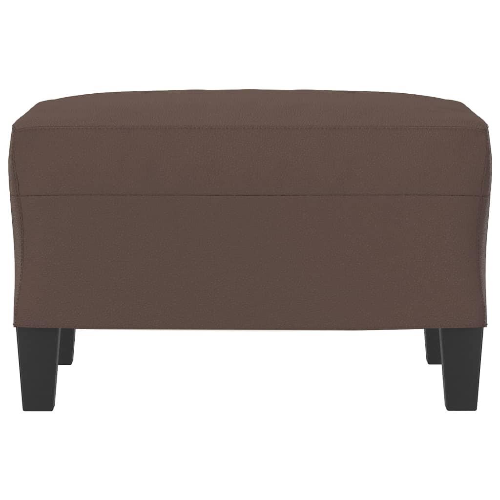 Footstool Brown 60x50x41 cm Faux Leather