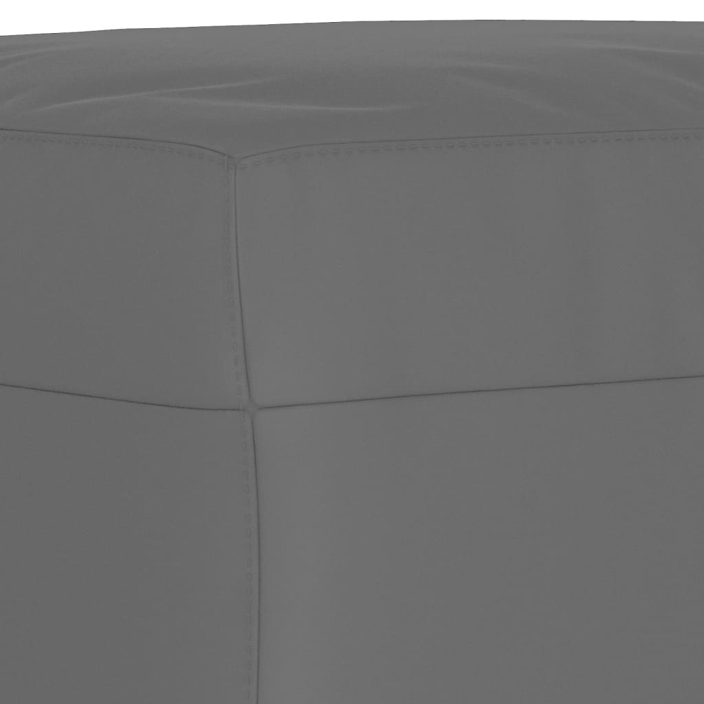 Footstool Dark Grey 70x55x41 cm Microfibre Fabric