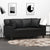 Throw Pillows 2 pcs Black 40x40 cm Faux Leather