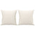 Throw Pillows 2 pcs Cream 40x40 cm Faux Leather