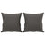 Throw Pillows 2 pcs Grey 40x40 cm Faux Leather