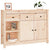 Sideboard 100x35x74 cm Solid Wood Pine