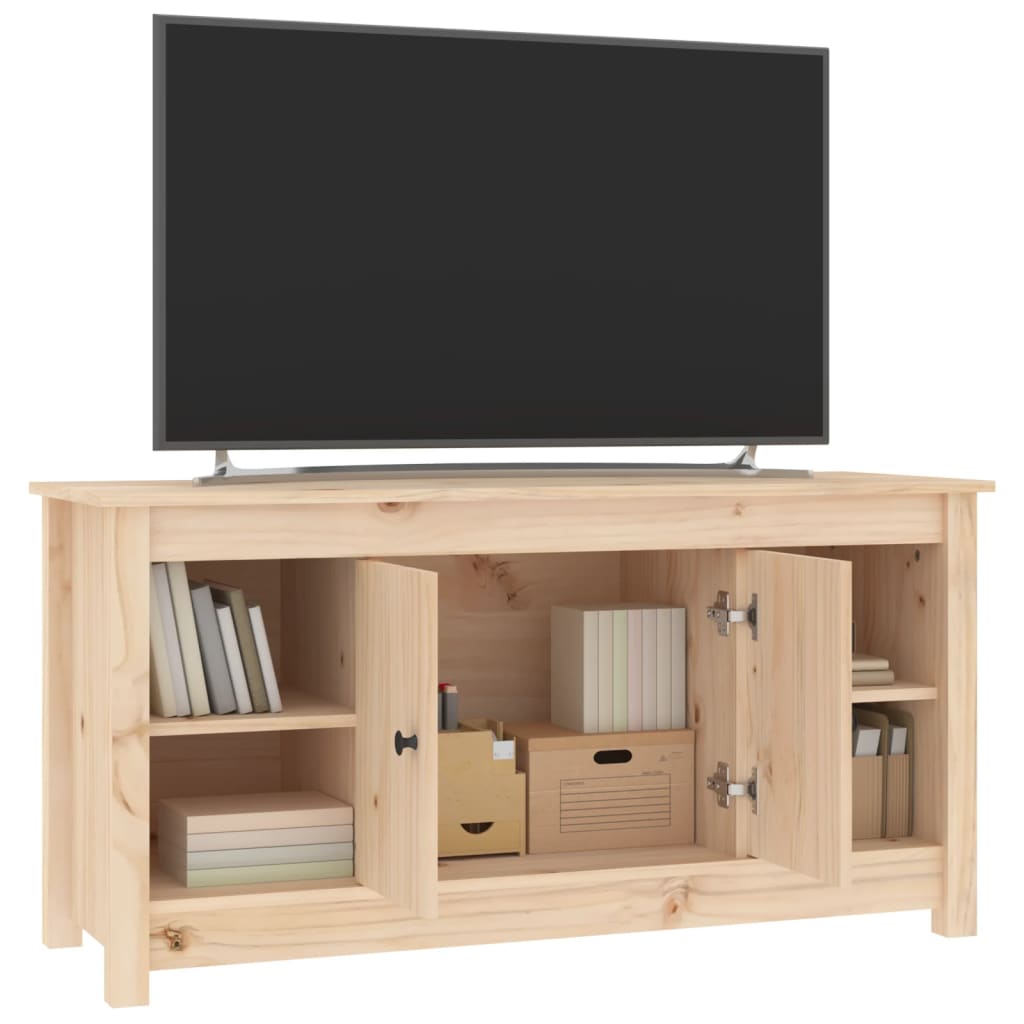 TV Cabinet 103x36.5x52 cm Solid Wood Pine