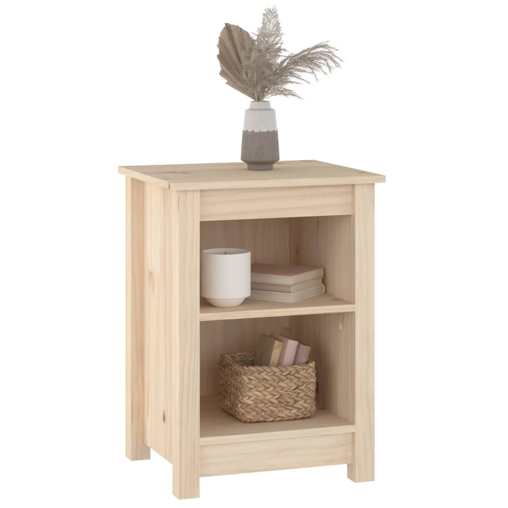 Bedside Cabinets 2 pcs 40x35x55 cm Solid Wood Pine