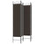 4-Panel Room Divider Brown 160x200 cm Fabric