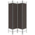 4-Panel Room Divider Brown 160x200 cm Fabric