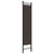 4-Panel Room Divider Brown 160x200 cm Fabric