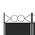 5-Panel Room Divider Black 200x220 cm Fabric