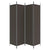 4-Panel Room Divider Brown 200x200 cm Fabric