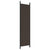 4-Panel Room Divider Brown 200x200 cm Fabric