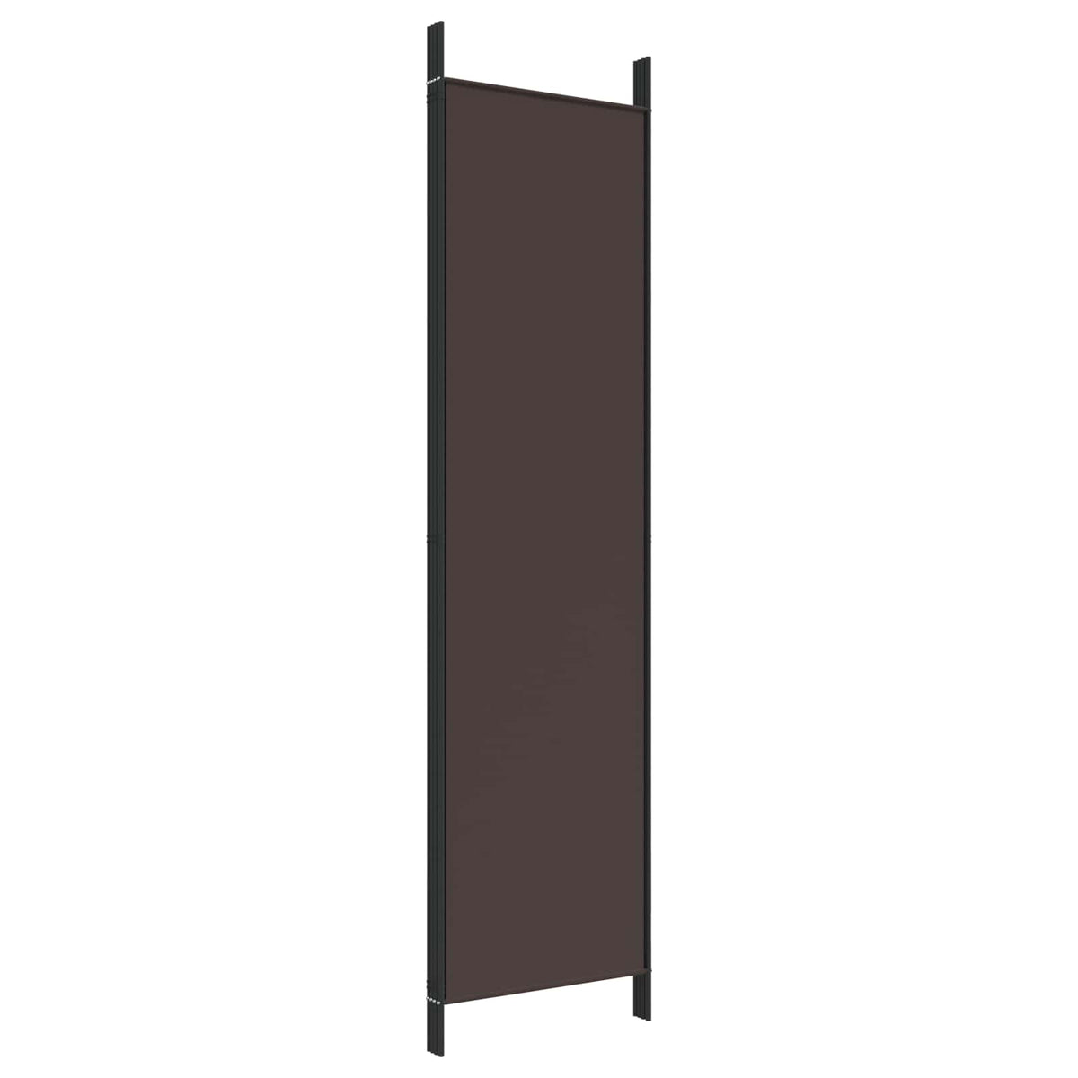 4-Panel Room Divider Brown 200x200 cm Fabric