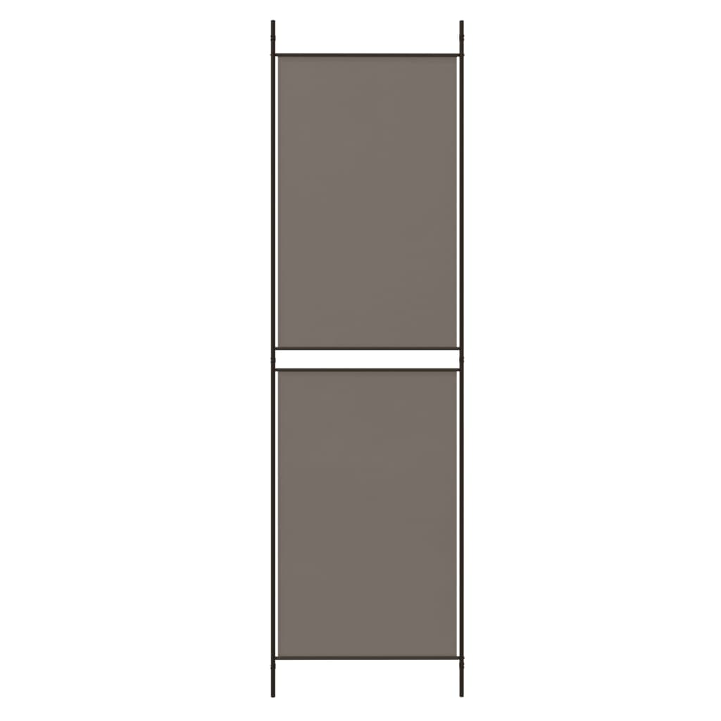 3-Panel Room Divider Anthracite 150x180 cm Fabric